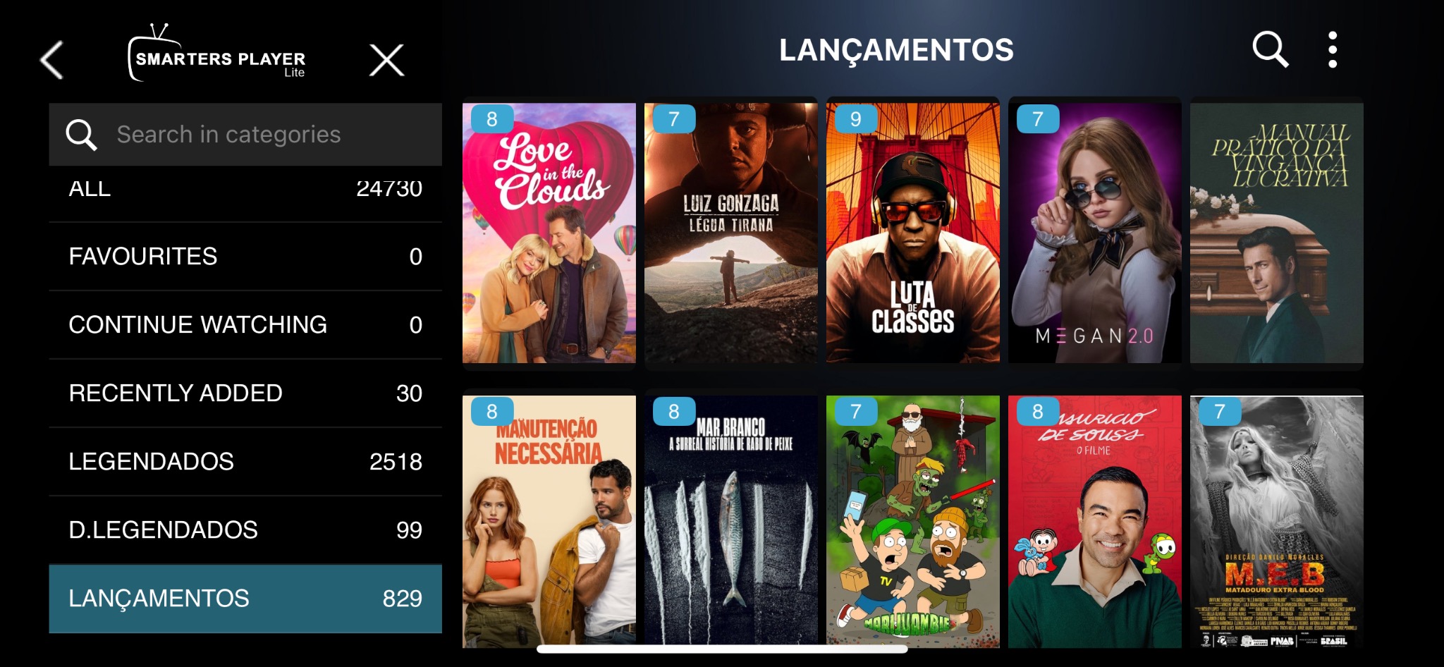 Smarters Player Lite filmes