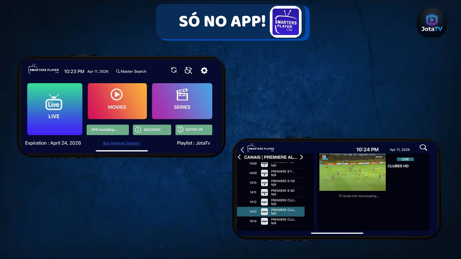Smarters Player Lite no celular