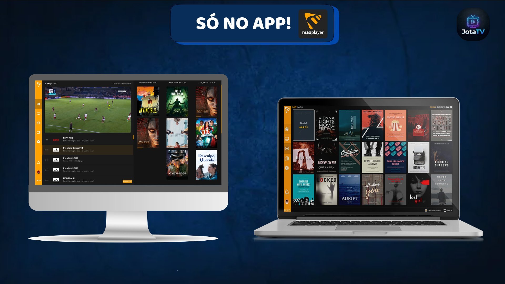 MaxPlayer no PC e Notebook